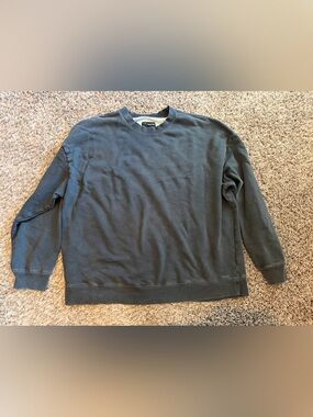 Original Use Men's XXL Oversized Crewneck Sweatshirt - Charcoal Gray